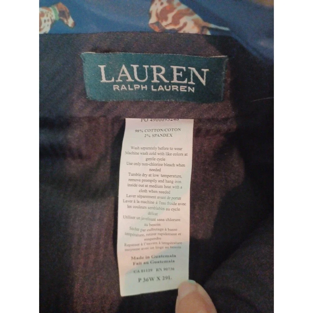 Vintage Lauren Ralph Lauren brown corduroy pants trousers mens 36x28 preppy 80s